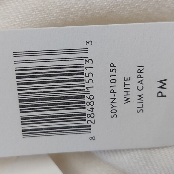 Eileen Fisher white slim capri eco collection - Picture 8 of 9